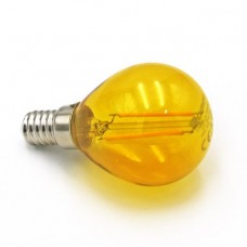 Λάμπα LED 2W E14 230V Πορτοκαλί 13-14023